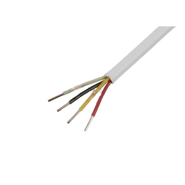 American Imaginations 12000 in. Cylindrical White Phone Wire in Plastic-Copper - AI-37714