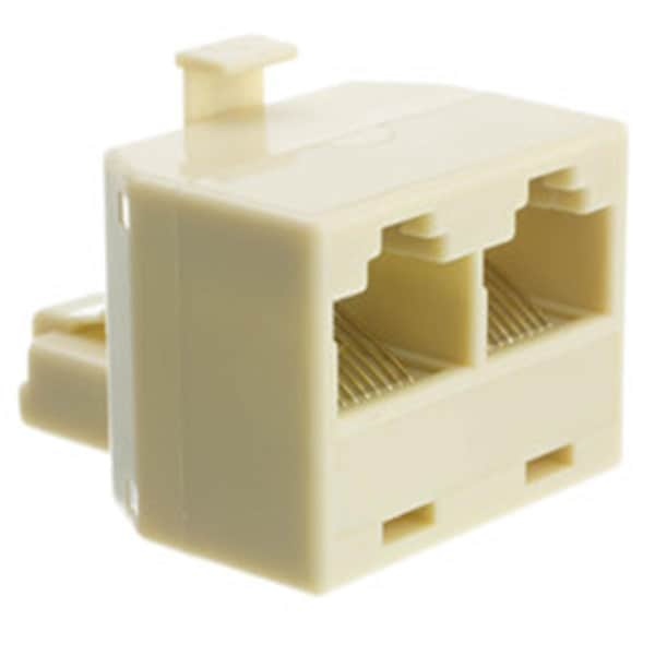 Cable Wholesale RJ45 8P8C Male to 2 RJ45 Female Phone Splitter - PA-8P8C-ST