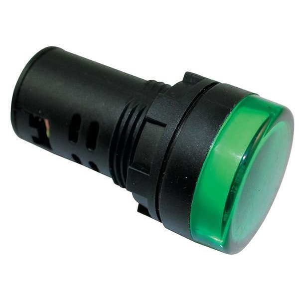 Luz Indicadora Elevada Dayton, 22mm, 240V, Verde - 22NZ09