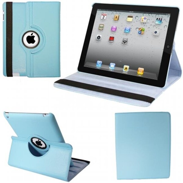 Natico Natico 60-I360-LBL IPAD 360 CASE; FAUX; LIGHT BLUE - 60-I360-LBL