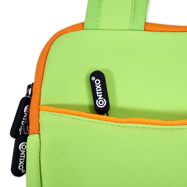 Contixo TB02 Protective Carrying Bag Sleeve Case for 10in. Tablets, Green - TB02-GRN