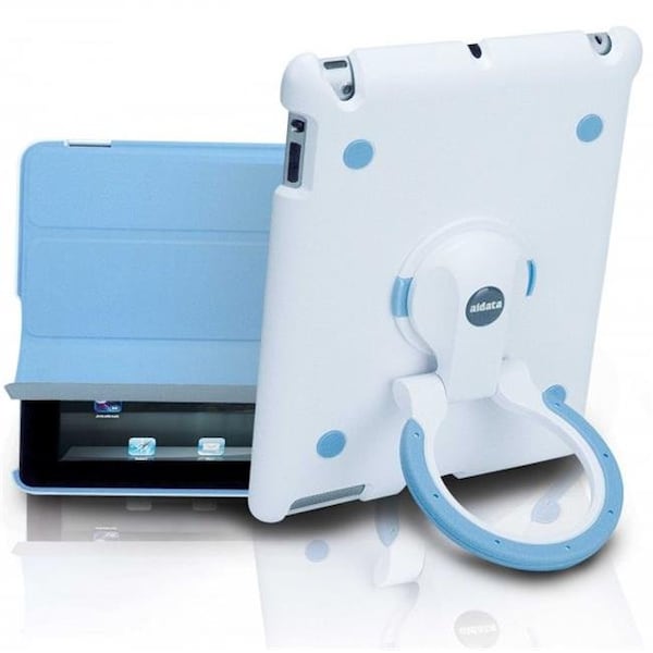 Aidata Corp Co Ltd Aidata USA ISP302WG 3rd Generation iPad Stand - White/Gray - ISP302WG
