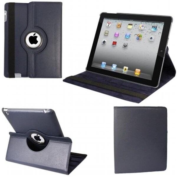 Natico Natico 60-IM360-NBL IPAD MINI 360 CASE; FAUX; NAVY BLUE - 60-IM360-NBL
