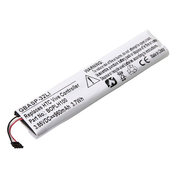 Ultralast Video Game Battery - HTC VIVE VR Controller, BOPLH100, 35H00244-00M - GBASP-32LI