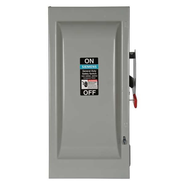Interruptor de Seguridad con Fusible Siemens, Uso General, 240V AC, 3PST, 100 A, NEMA 1 - GF323N