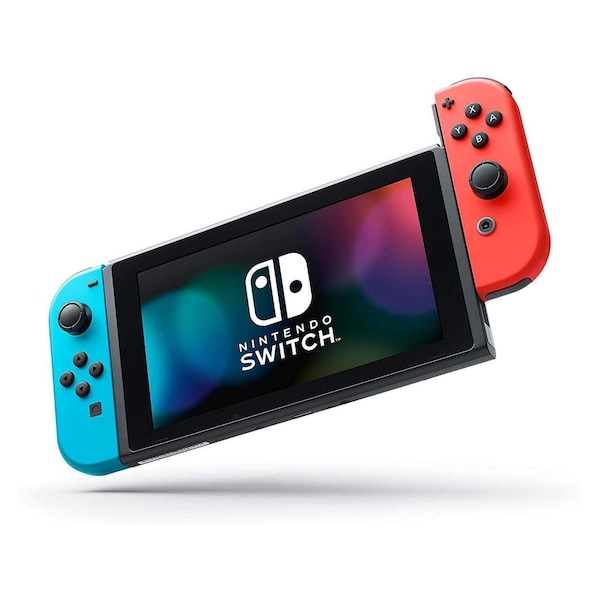 Nintendo Switch 32GB Console - Neon Red/Neon Blue Joy-Con Model No 5670100 - HADSKABAA
