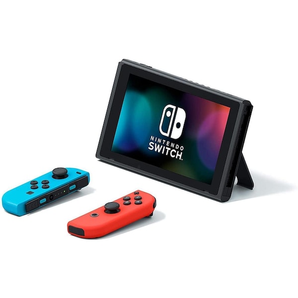 Nintendo Switch 32GB Console - Neon Red/Neon Blue Joy-Con Model No 5670100 - HADSKABAA