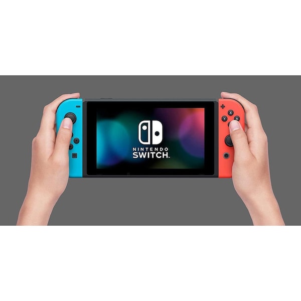 Nintendo Switch 32GB Console - Neon Red/Neon Blue Joy-Con Model No 5670100 - HADSKABAA