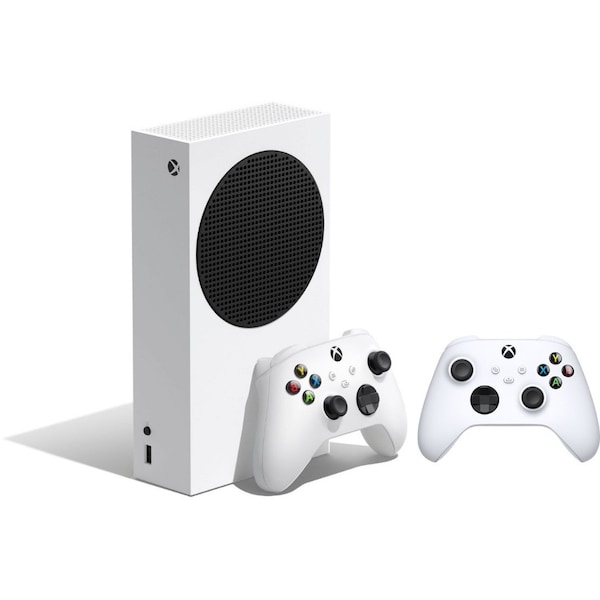 Microsoft Xbox Series S 512 GB All-Digital Gaming Console & White Controller 2 Controllers Included - RRS-00001B