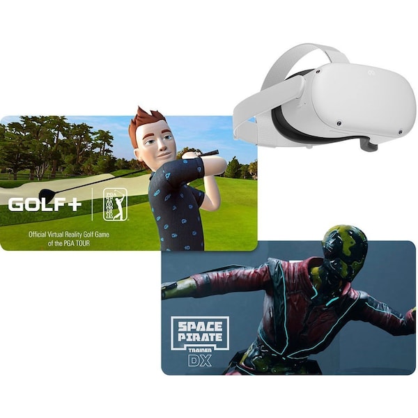 Meta Oculus Quest 2 Advanced All-in-One VR Headset 256GB, White - 301-00351-02