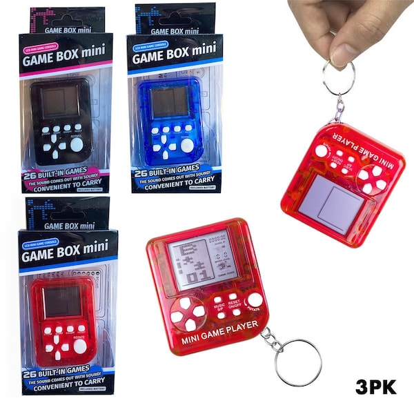 Zunammy Mini Retro Gaming Console 26 Classic Video Games Pendant Keychain - FS2003-SET1