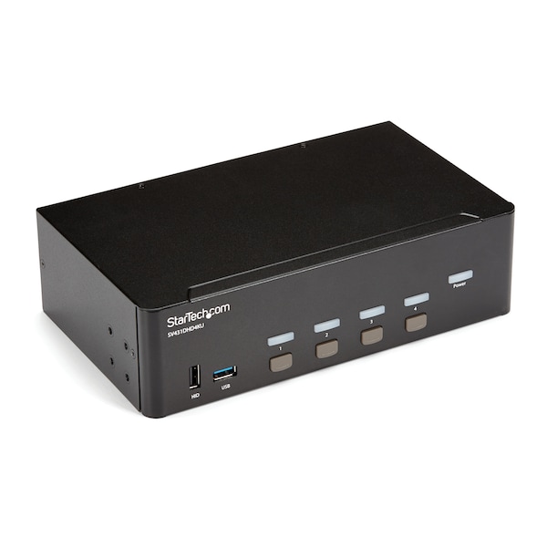 Startech.Com 4 Port HDMI KVM Switch - 4K 30Hz - Dual Display - SV431DHD4KU