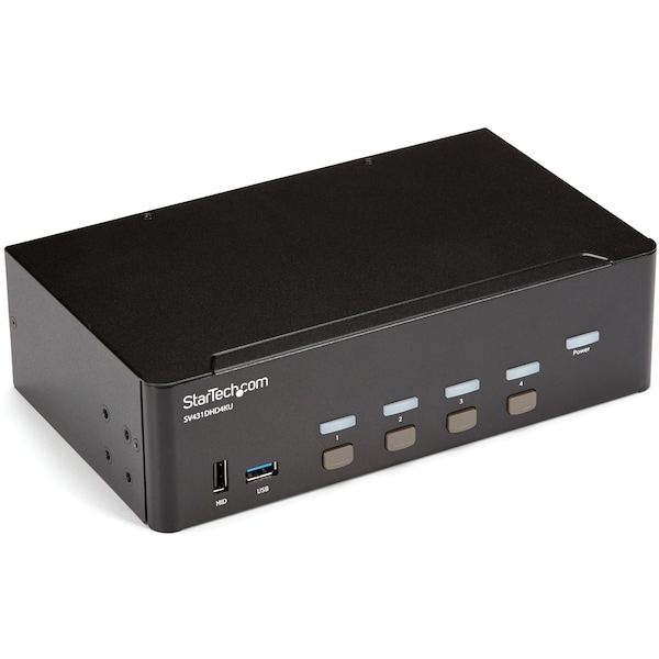 Startech.Com 4 Port HDMI KVM Switch - 4K 30Hz - Dual Display - SV431DHD4KU