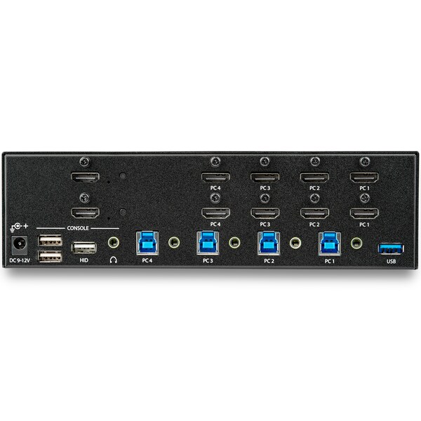Startech.Com 4 Port HDMI KVM Switch - 4K 30Hz - Dual Display - SV431DHD4KU