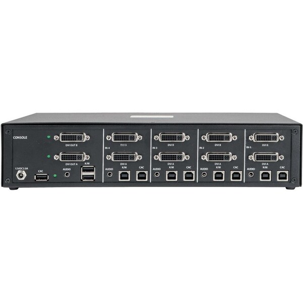 Tripp Lite SECURE KVM SWITCH 4-PORT DUAL MONITOR DVI + AUDIO NIAP PP3.0 CAC - B002-DV2AC4