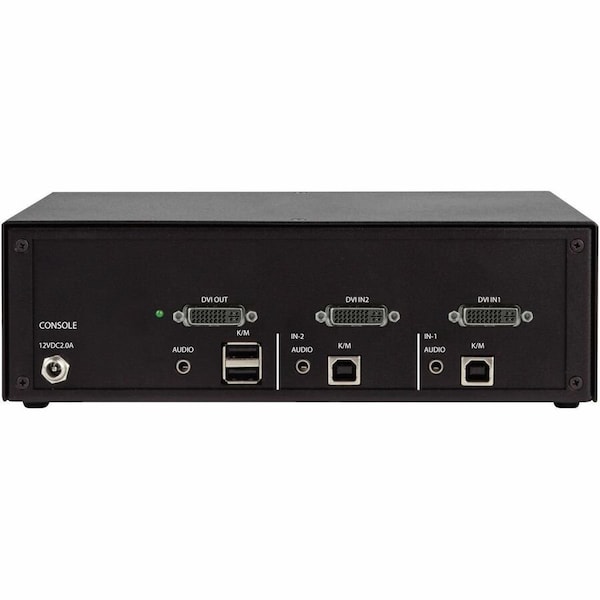Black Box SECURE KVM SWITCH - 2-PORT, SINGLE-MONITOR, DVI-I, TAA IF OUTSIDE TAPE IS NOT BR - KVS4-1002D