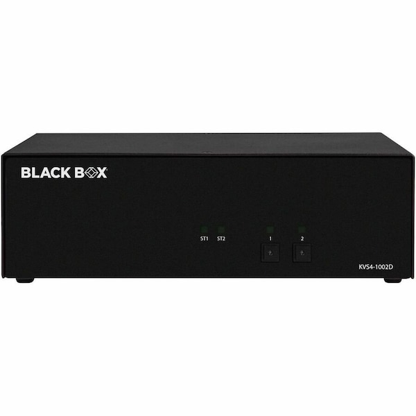 Black Box SECURE KVM SWITCH - 2-PORT, SINGLE-MONITOR, DVI-I, TAA IF OUTSIDE TAPE IS NOT BR - KVS4-1002D