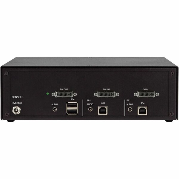 Black Box SECURE KVM SWITCH - 2-PORT, SINGLE-MONITOR, DVI-I, TAA IF OUTSIDE TAPE IS NOT BR - KVS4-1002D