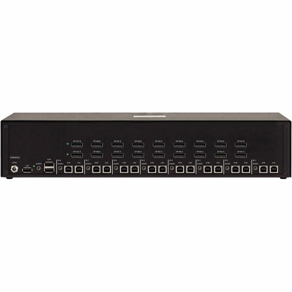 Black Box SECURE KVM SWITCH - 8-PORT, DUAL-MONITOR, DISPLAYPORT, CAC, TAA - KVS4-2008VX