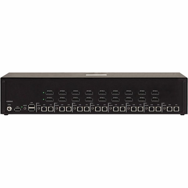 Black Box SECURE KVM SWITCH - 8-PORT, DUAL-MONITOR, DISPLAYPORT, CAC, TAA - KVS4-2008VX