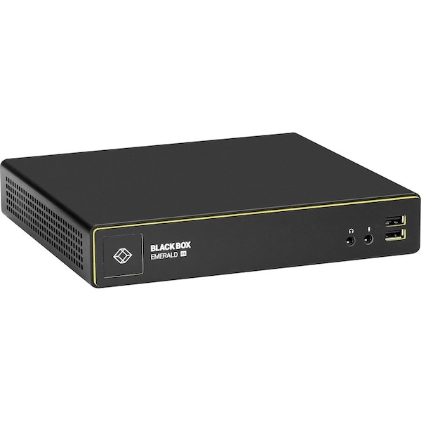 Black Box 4K DISPLAYPORT KVM-OVER-IP EXTENDER RECEIVER - SINGLE-HEAD, V-USB 2.0, AUDIO, VI - EMD4000R