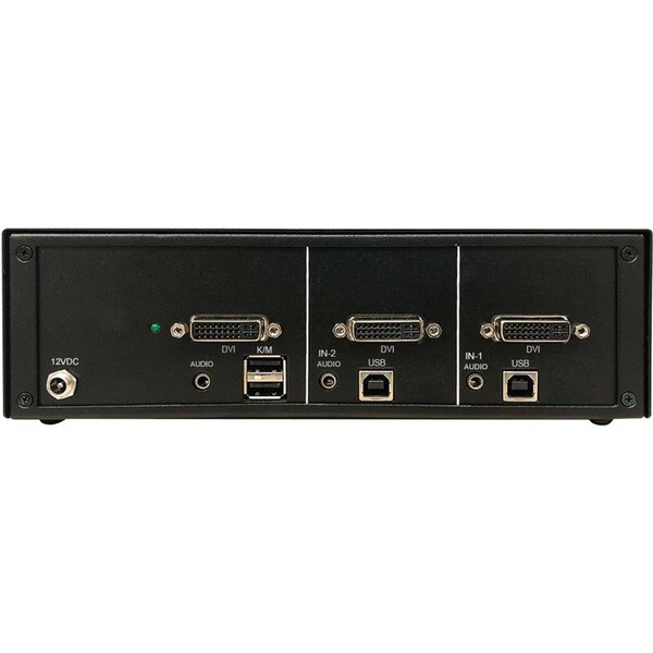 Tripp Lite SECURE KVM SWITCH, 2-PORT, SINGLE HEAD, DVI TO DVI, NIAP PP4.0, AUDIO, TAA - B002-DV1A2-N4