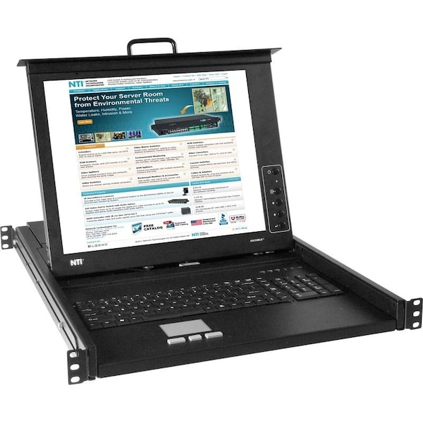 Network Technologies 17 Inch High Resolution Vga Us, RACKMUX-V17HR-N-4USBHDUT - RACKMUX-V17HR-N-4USBHDUT