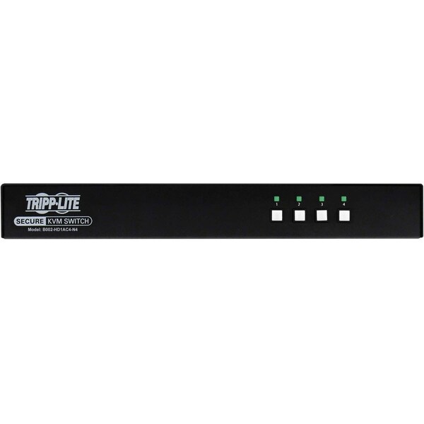 Tripp Lite SECURE KVM SWITCH, 4-PORT, SINGLE HEAD, DP TO HDMI X4, 4K, NIAP PP4.0, AUDIO,  - B002-HD1AC4-N4