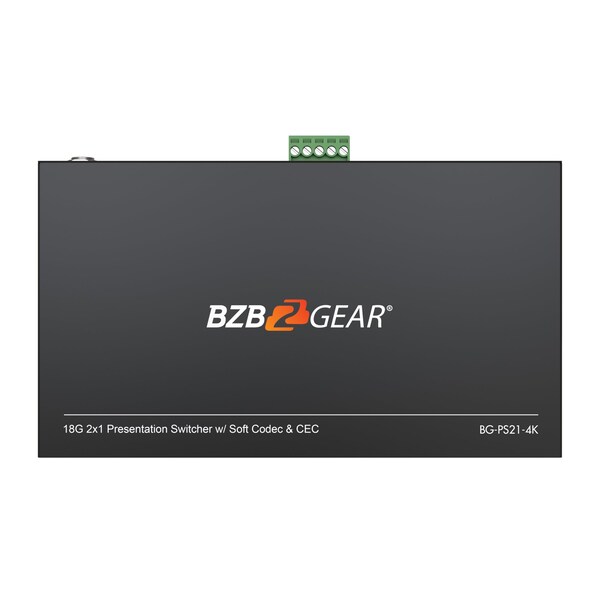 Bzbgear 2-Port 4K UHD KVM and Presentation Switcher with HDMI, USB-C and Us 3.0 - BG-PS21-4K