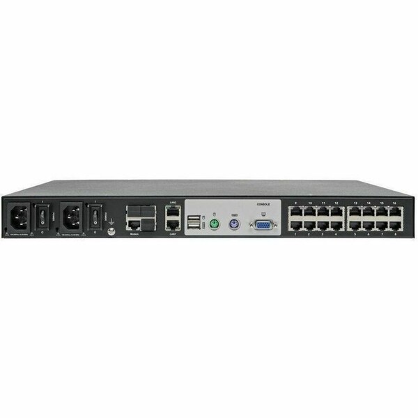 Tripp Lite 16-PORT CAT5 KVM OVER IP SWITCH WITH VIRTUAL MEDIA - 1 LOCAL & 1 REMOTE USER, 1U - B064-016-01-IPG
