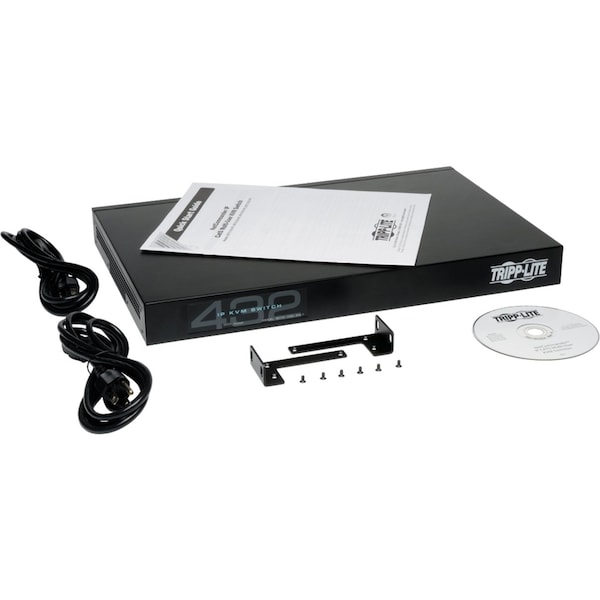 Tripp Lite KVM, 32-Port, Cat 5, IP, 4+1, 16 Dongles, 1U - B072-032-IP4-K