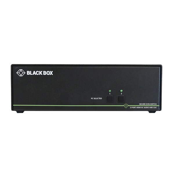 Black Box Secure Niap 3.0 Kvm Switch - Dual-Head, Hdmi, Cac, 4K, 2-Port - SS2P-DH-HDMI-UCAC