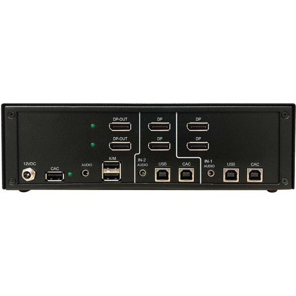 Tripp Lite SECURE KVM SWITCH, 2-PORT, DUAL HEAD, DISPLAYPORT TO DISPLAYPORT, 4K, NIAP PP4.0 - B002-DP2AC2-N4
