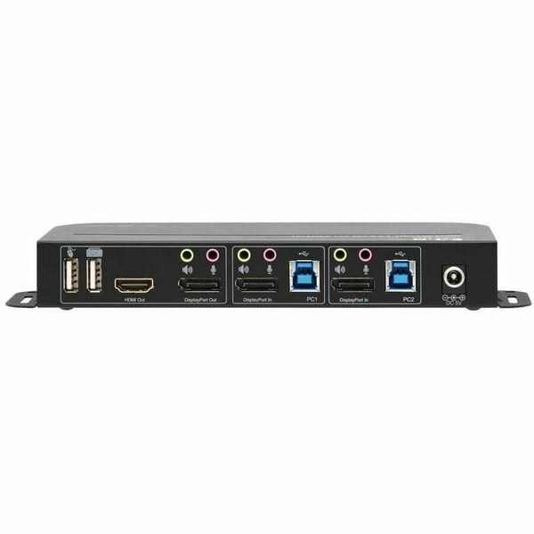 Tripp Lite 2-PORT DISPLAYPORT/USB KVM SWITCH 4K 60 HZ, HDR, HDCP 2.2, IR, DP 1.4, USB SHARI - B005-DPUA2-K