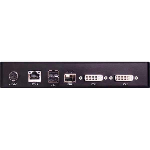 Black Box KVM EXTENDER RECEIVER WITH VIRTUAL MACHINE ACCESS - DUAL-MONITOR, POE, DVI-D, V- - EMD2002PE-R-P
