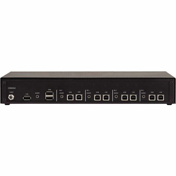 Black Box NIAP4 SECURE KVM SWITCH, 4 PORT KM W/CAC, NON-CANCELABLE, NON-RETURNABLE - KVS4-1004KX