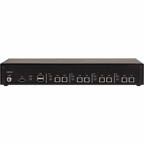 Black Box NIAP4 SECURE KVM SWITCH, 4 PORT KM W/CAC, NON-CANCELABLE, NON-RETURNABLE - KVS4-1004KX