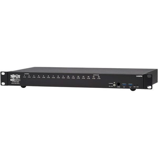 Tripp Lite HDMI/USB KVM SWITCH 16-PORT 4K60HZ USB PERIPHERAL SHARING 1UR - B024-H4U16