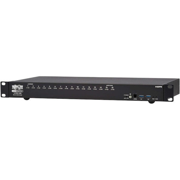 Tripp Lite HDMI/USB KVM SWITCH 16-PORT 4K60HZ USB PERIPHERAL SHARING 1UR - B024-H4U16