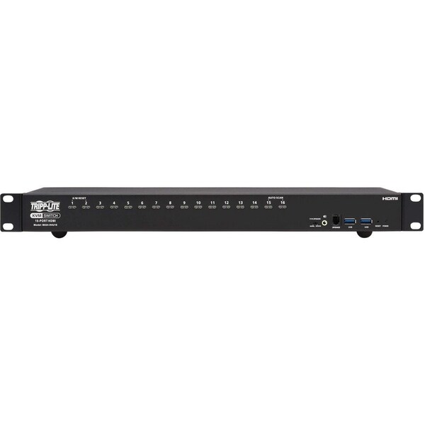 Tripp Lite HDMI/USB KVM SWITCH 16-PORT 4K60HZ USB PERIPHERAL SHARING 1UR - B024-H4U16