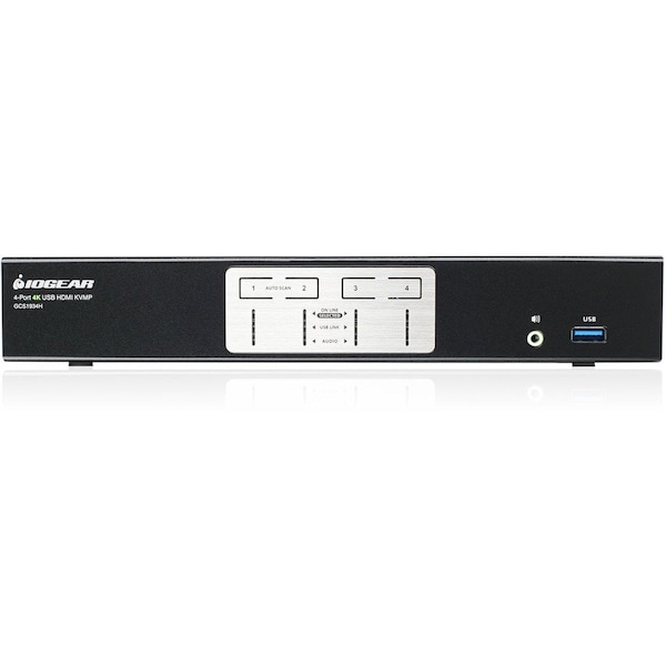 Iogear 4Port 4K KVM w HDMI USB  Audio - GCS1934H