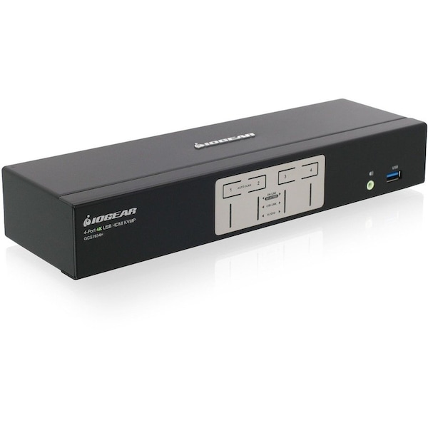 Iogear 4Port 4K KVM w HDMI USB  Audio - GCS1934H