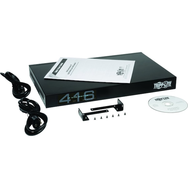 Tripp Lite KVM, 16-Port, Cat 5, IP, 4+1 User, 1U - B072-016-IP4