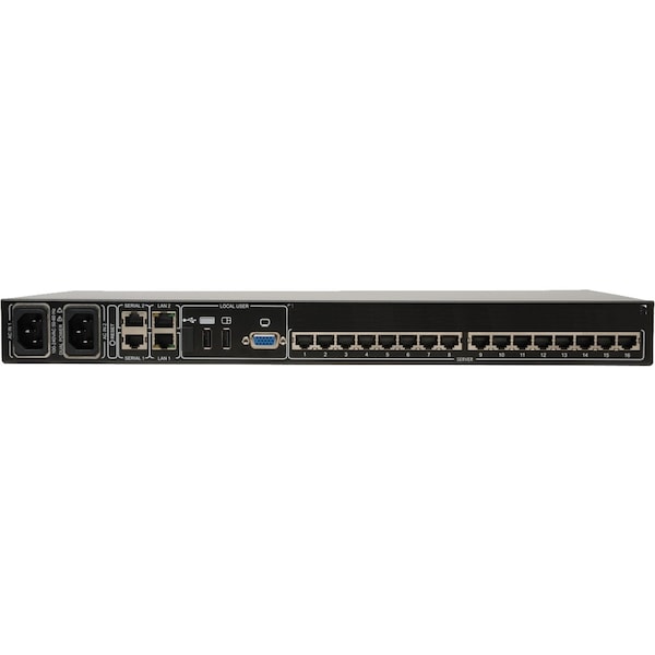 Tripp Lite KVM, 16-Port, Cat 5, IP, 4+1 User, 1U - B072-016-IP4