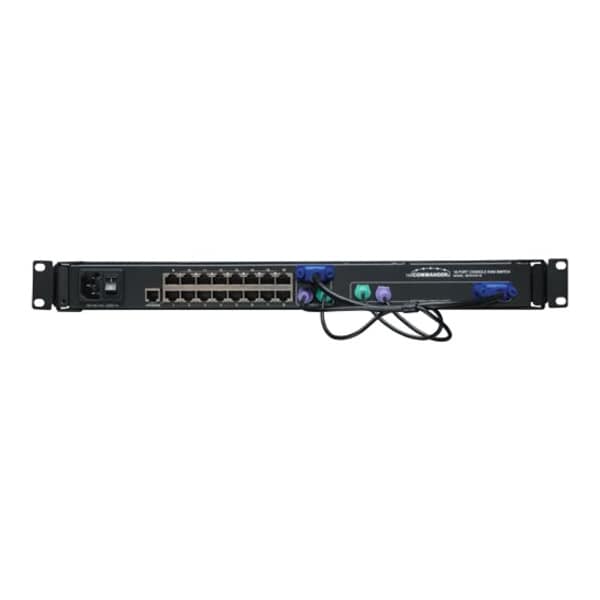Tripp Lite 16-PORT RACK CONSOLE CAT5 KVM SWITCH 1U RM 19INCH LCD RACKMOUNT - B070-016-19