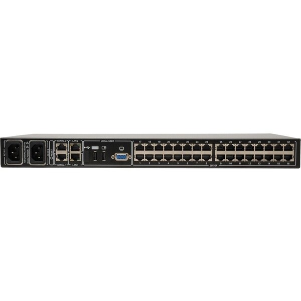 Tripp Lite 32-PORT CAT5 IP KVM SWITCH 1 LOCAL 2 REMOTE 16 USB DONGLES RACKMOUNT - B072-032-IP2-K
