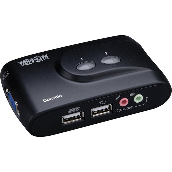 Tripp Lite Tripp Lite by Eaton B004-VUA2-K-R 2-Port USB KVM Switch - 2 Computer(s) - QXGA - 2048 x 1536 - B004-VUA2-K-R