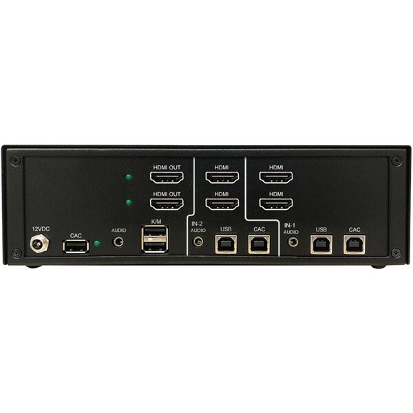 Tripp Lite SECURE KVM SWITCH 2PORT DUAL HEAD HDMI TO HDMI 4K NIAP PP4.0 CAC - B002-H2AC2-N4
