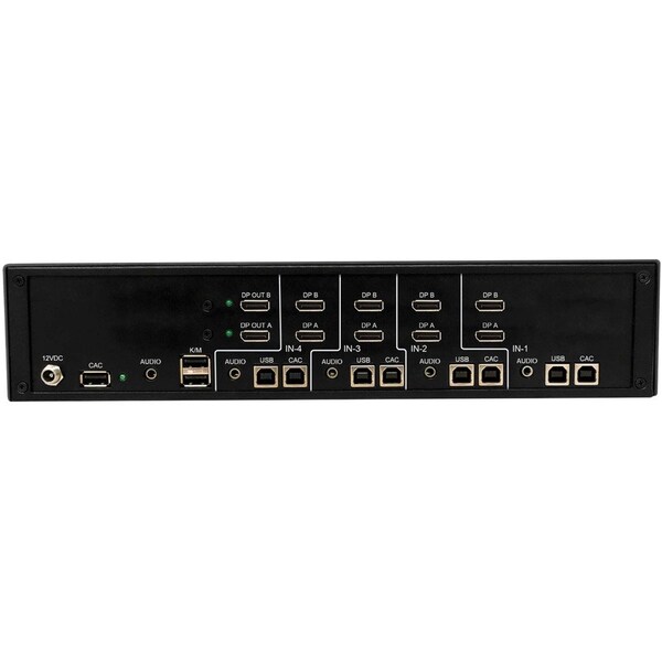 Tripp Lite SECURE KVM SWITCH, 4-PORT, DUAL HEAD, DISPLAYPORT TO DISPLAYPORT, 4K, NIAP PP4.0 - B002-DP2AC4-N4