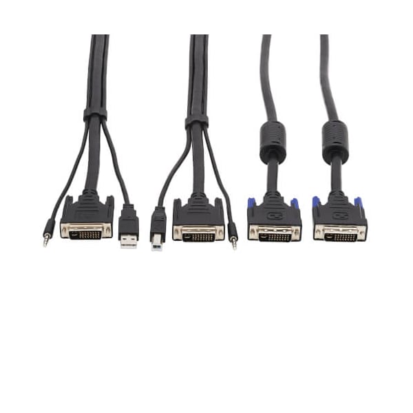 Tripp Lite Dual Dvi Kvm Cable Kit 3 In 1, P784-010-DV - P784-010-DV